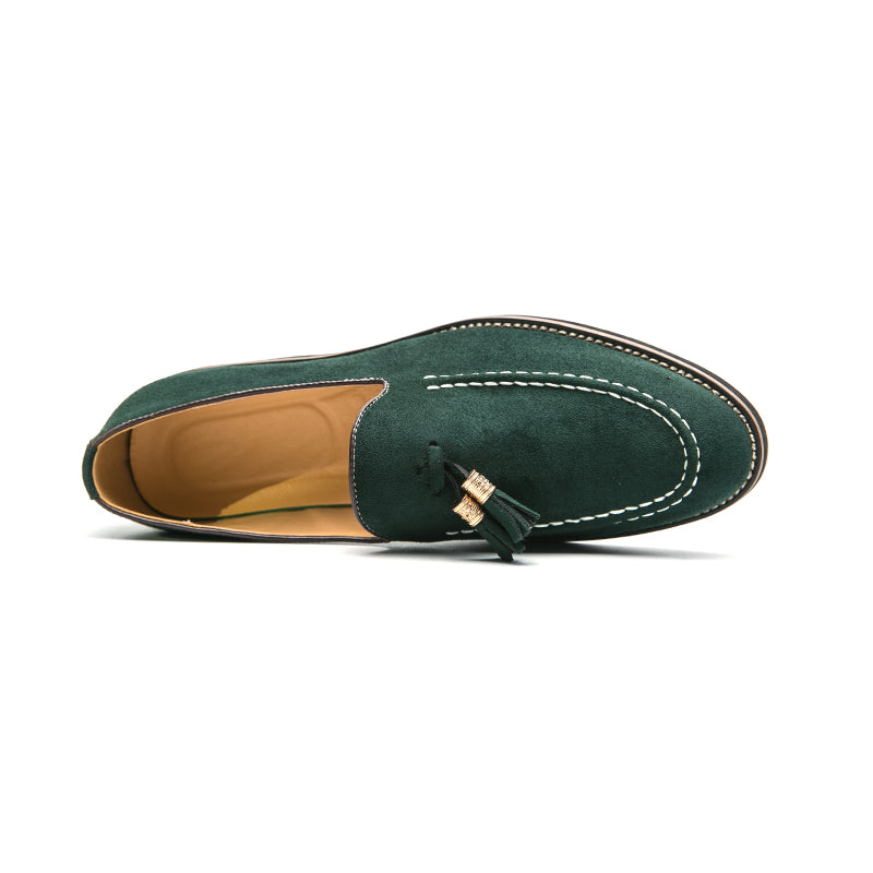 Loafers med tofs i mocka med flera färger för herrar, bild 4 av 10