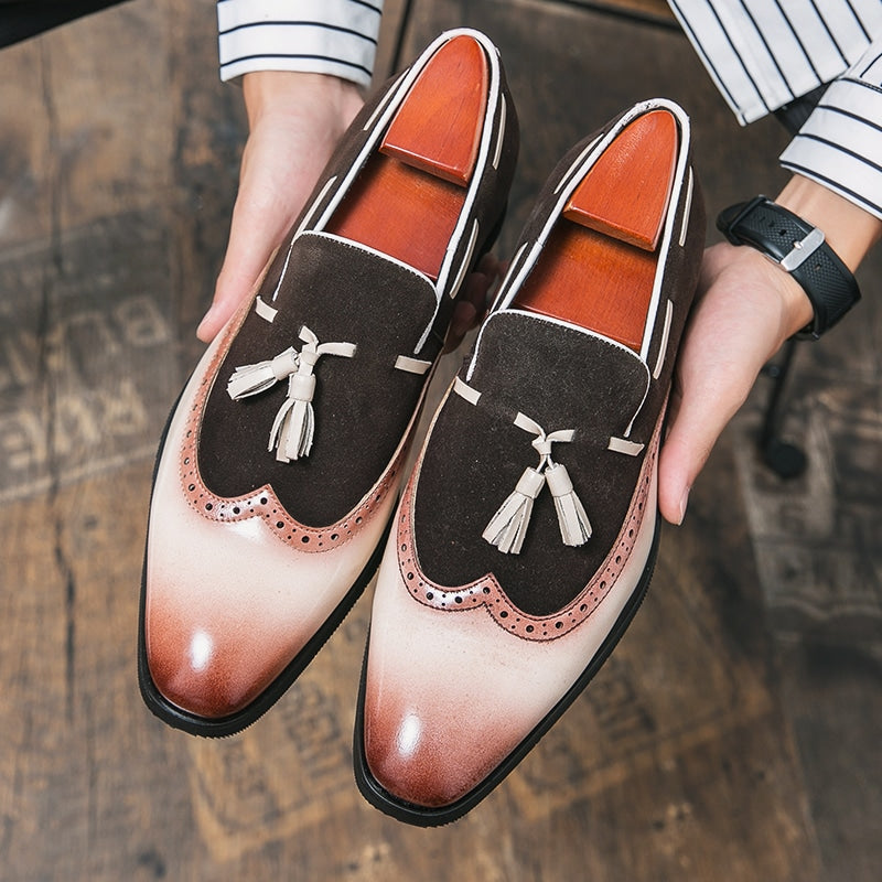 Loafers med tofsar i originell design för herrar, bild 4 av 7