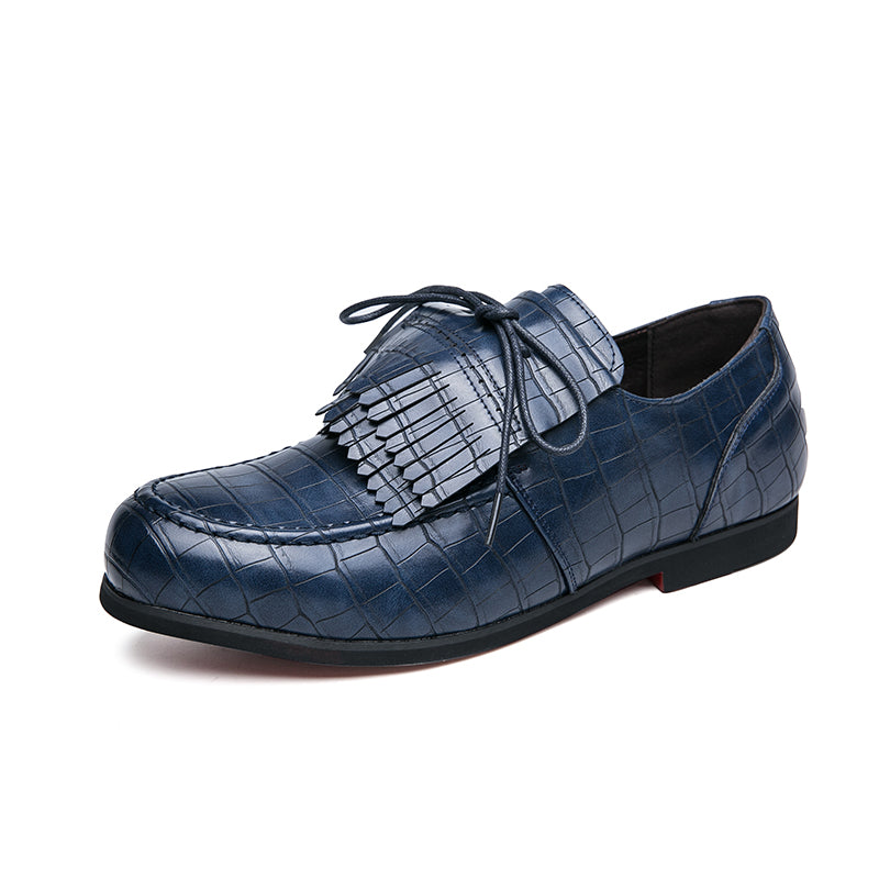 Loafers med tofs och klassisk krokodileffekt för herrar, bild 4 av 7