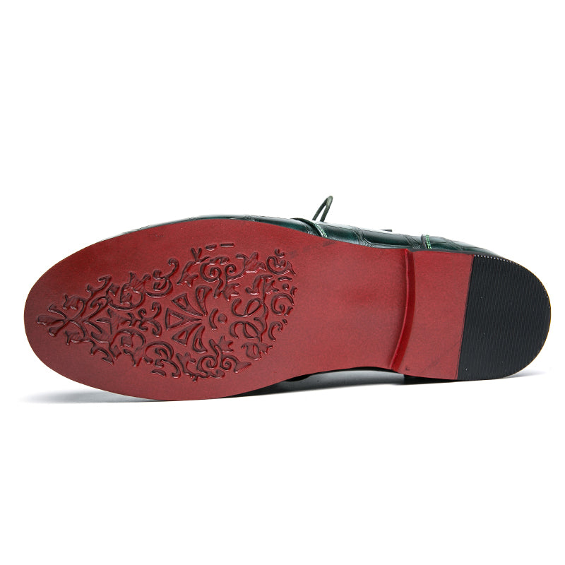 Loafers med tofs och klassisk krokodileffekt för herrar, bild 5 av 7