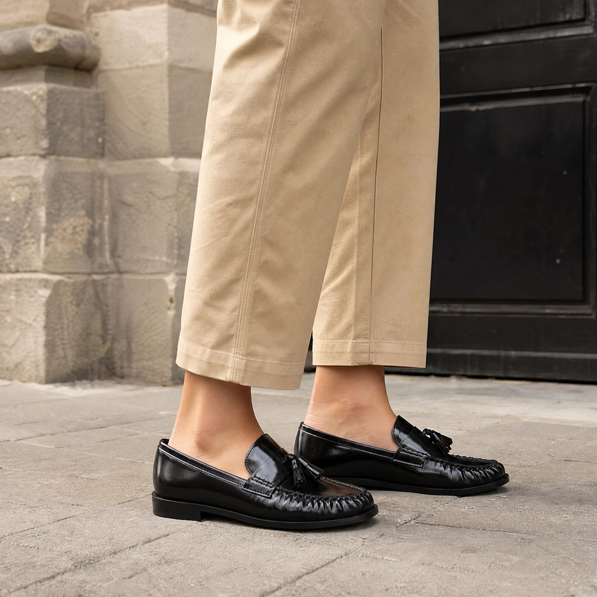 Loafers dam sedda ovanifrån