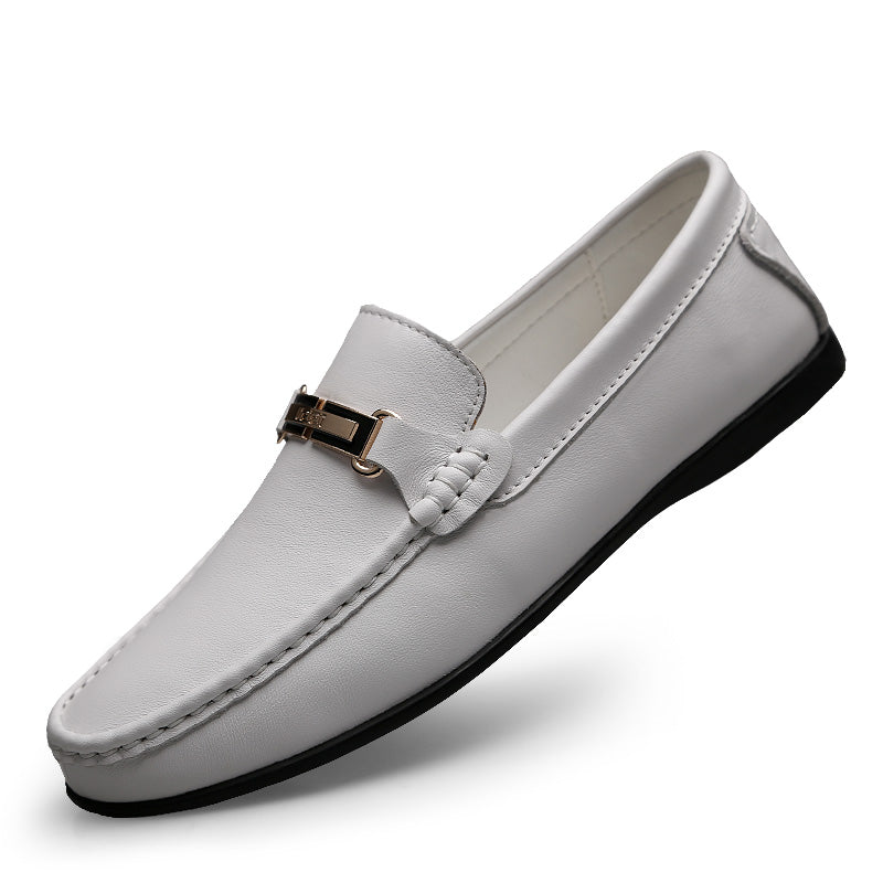 Mjuka vita loafers för herrar, bild 2 av 5