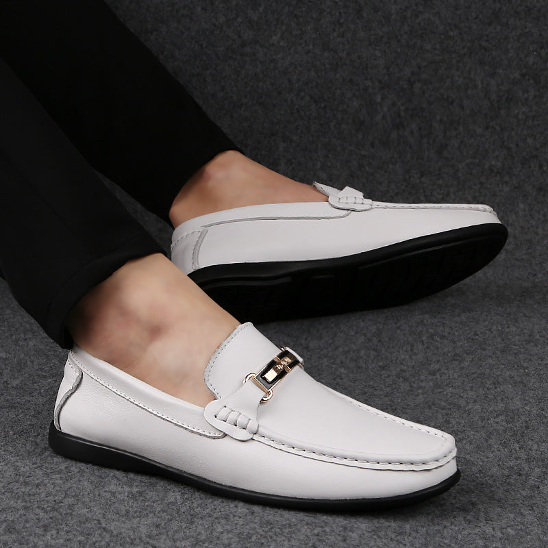 Mjuka vita loafers för herrar, bild 3 av 5