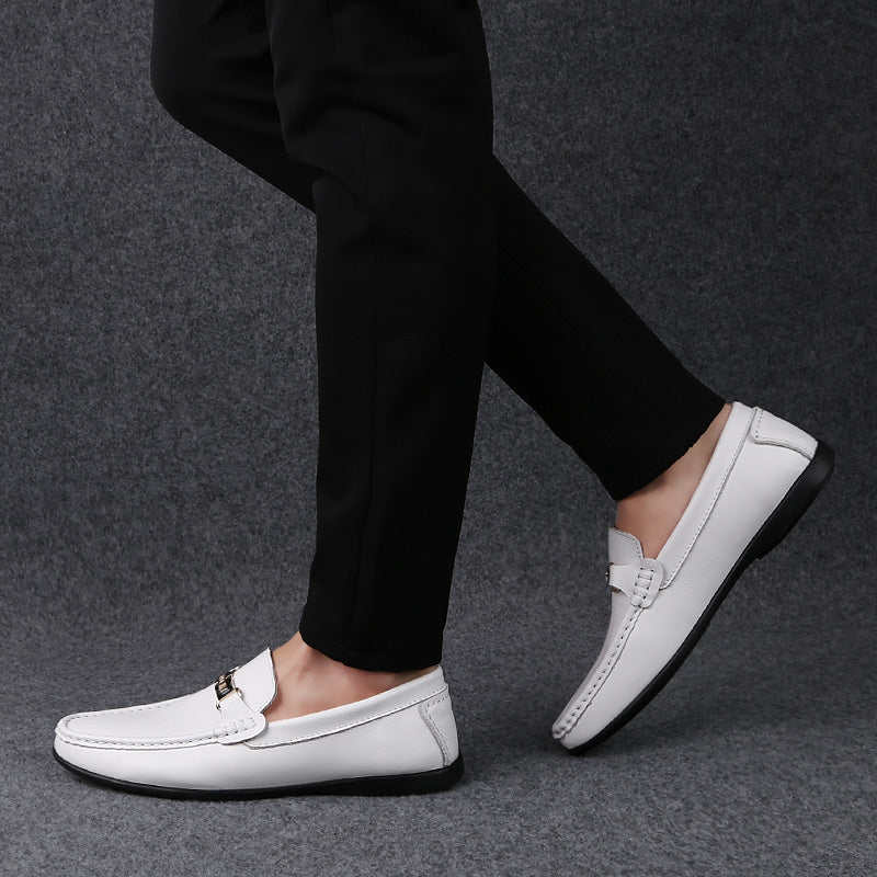 Mjuka vita loafers för herrar, bild 5 av 5