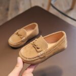 Casual loafers i mocka för pojkar