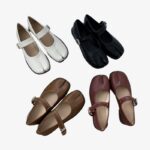 4 par Mary Jane loafers, i fyra färger